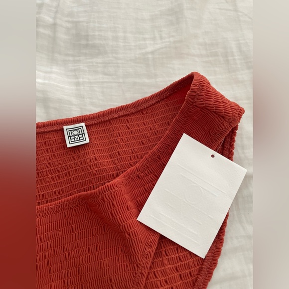totême 🔥brand new  SMOCKED  BIKINI BOTTOMS
BURNT ORANGE - Picture 2 of 6